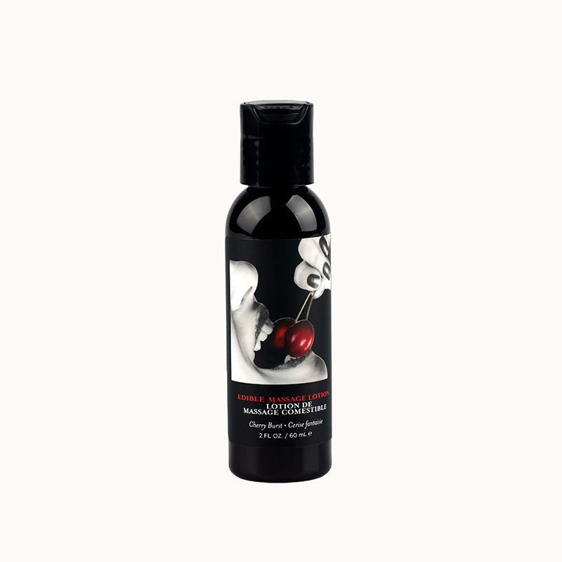 Edible Massage Lotion - Cherry - Cherry Flavoured Massage Lotion - 60 ml - Silk and Sin