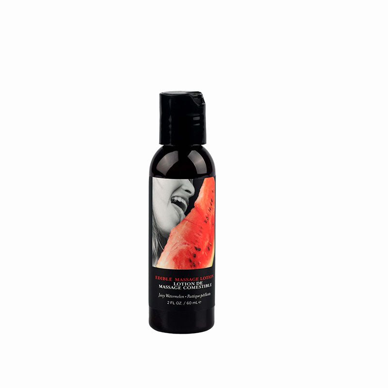 Edible Massage Lotion - Watermelon - Watermelon Flavoured Massage Lotion - 60 ml - Silk and Sin