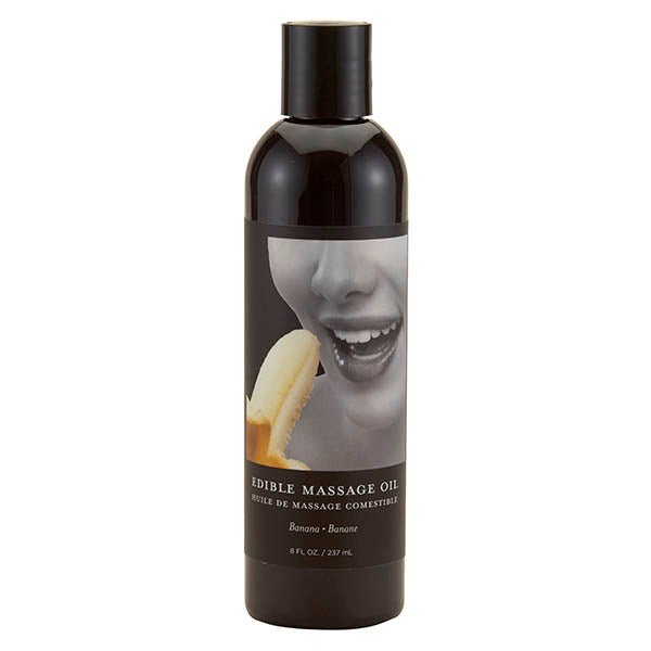 Edible Massage Oil - Banana Flavoured - 237 ml Bottle - Silk and Sin