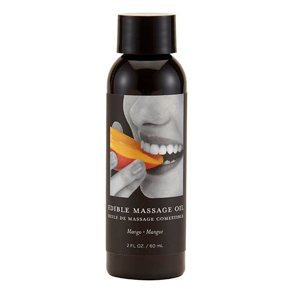 Edible Massage Oil - Mango Flavoured - 59 ml Bottle - Silk and Sin