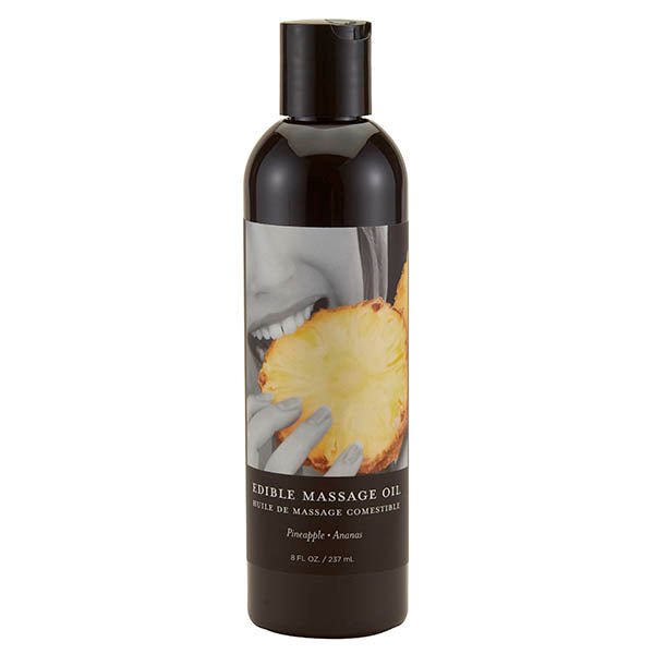 Edible Massage Oil - Pineapple Flavoured - 237 ml Bottle - Silk and Sin