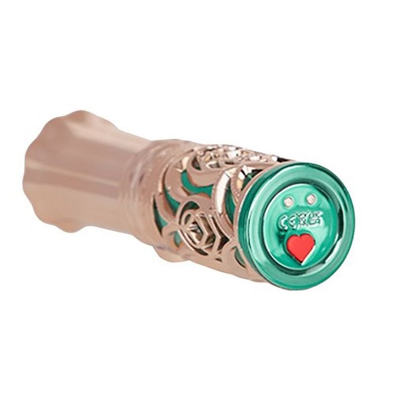 Emerald Kiss 4 In 1 Lipstick Vibrator - silkandsin