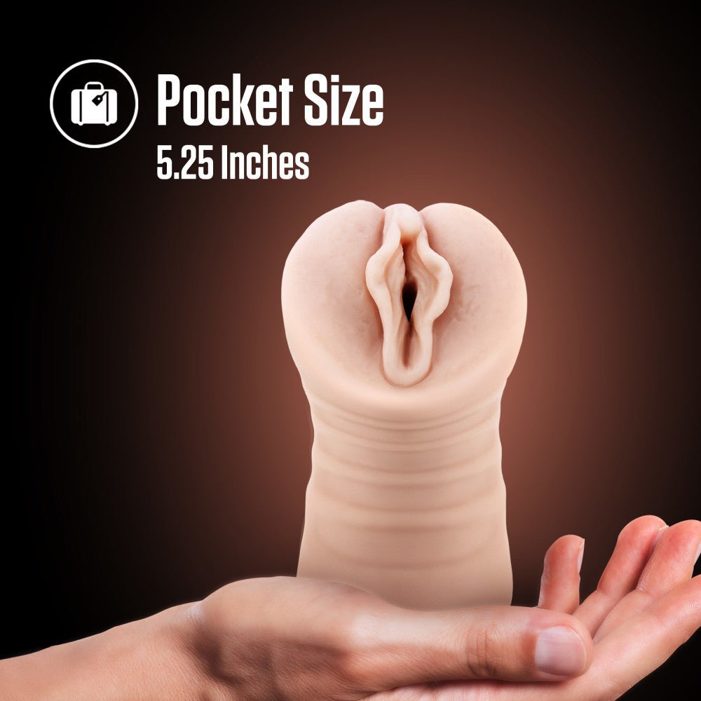 EnLust - Destini - Flesh Vibrating Vagina Stroker - Silk and Sin