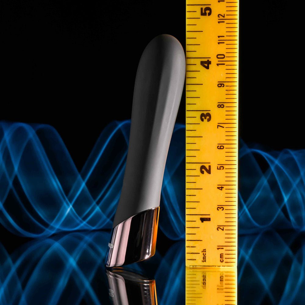 Evolved BACK IN BLACK - Black 11.9 cm USB Rechargeable Bullet - Silk and Sin