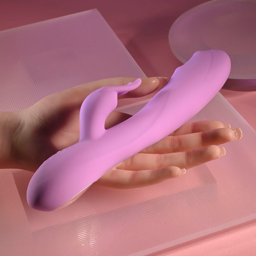 Evolved BEAD THE WAY - Pink 23.2 cm USB Rechargeable Rabbit Vibrator - Silk and Sin