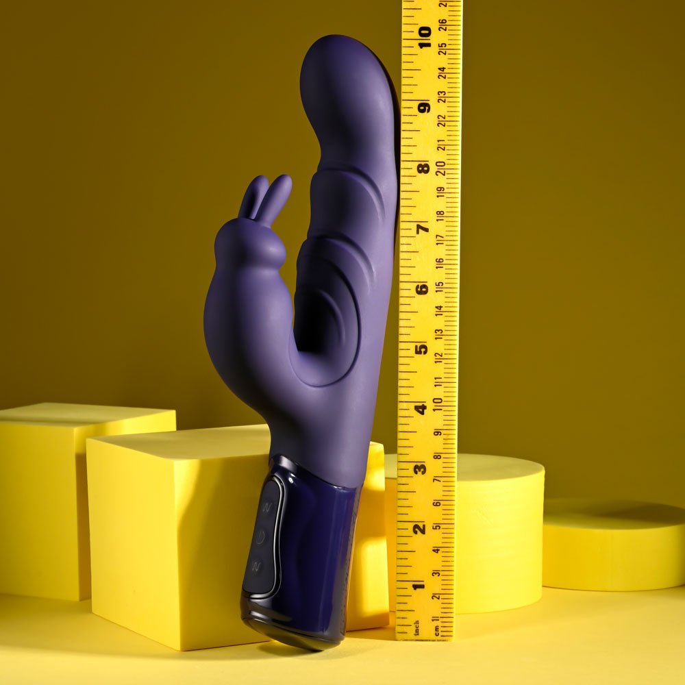 Evolved BIG DEAL - Purple 25.7 cm USB Rechargeable Rabbit Vibrator - Silk and Sin