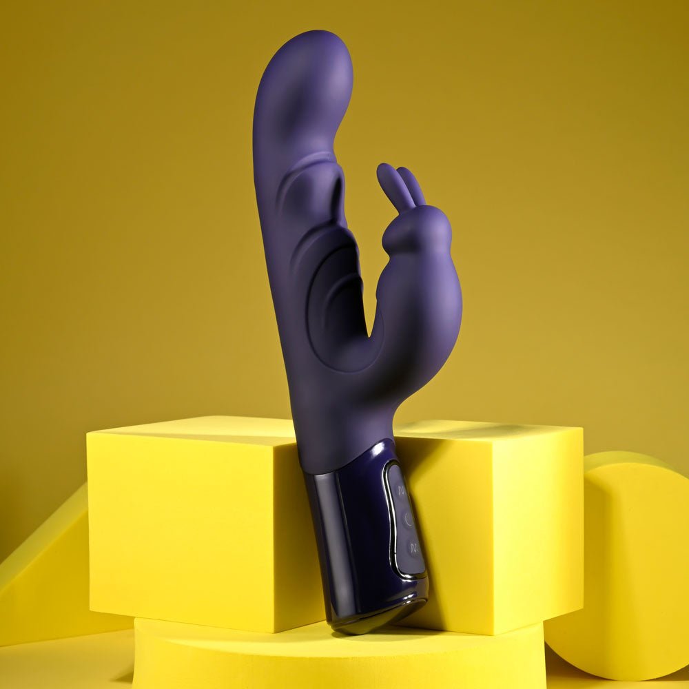 Evolved BIG DEAL - Purple 25.7 cm USB Rechargeable Rabbit Vibrator - Silk and Sin
