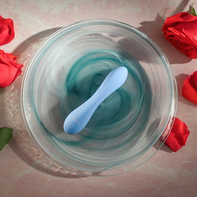 Evolved BLUE CRUSH - Blue 12 cm USB Rechargeable Mini Vibrator - Silk and Sin