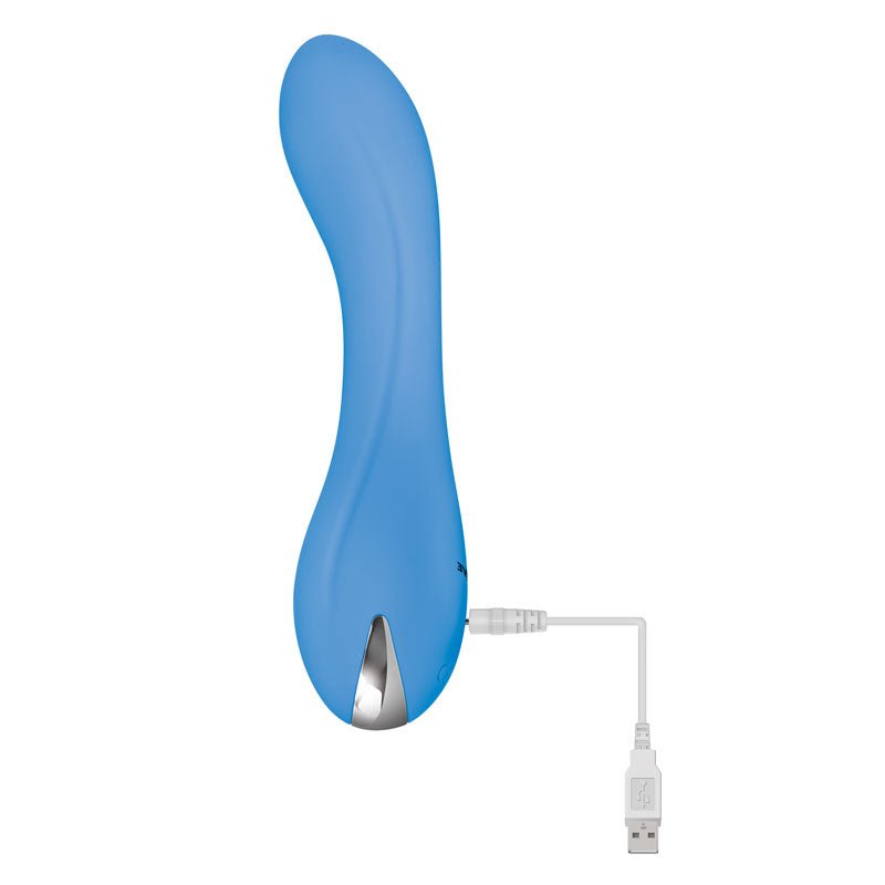 Evolved BLUE CRUSH - Blue 12 cm USB Rechargeable Mini Vibrator - Silk and Sin