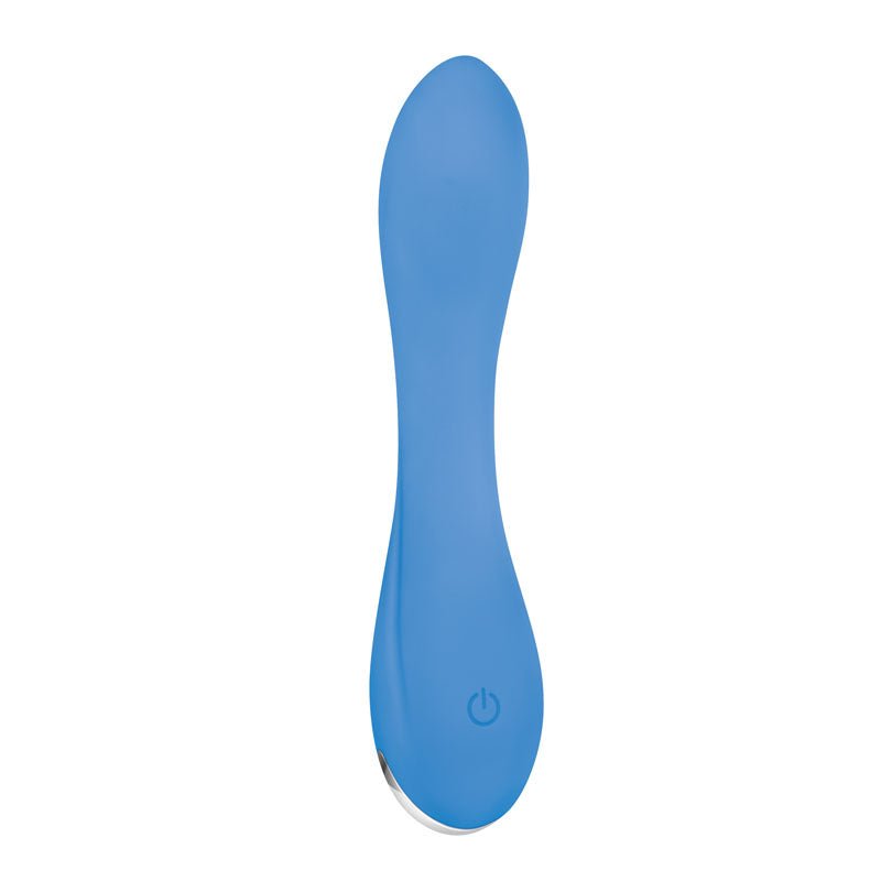 Evolved BLUE CRUSH - Blue 12 cm USB Rechargeable Mini Vibrator - Silk and Sin