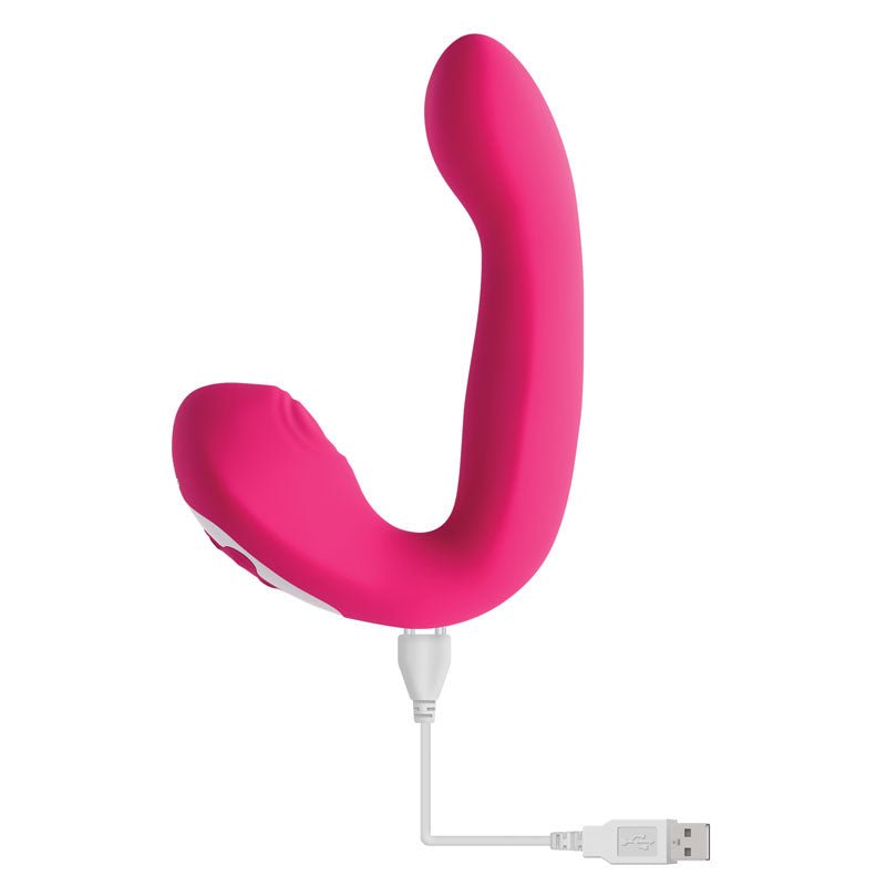 Evolved BUCK WILD - Pink USB Rechargeable Flicking Vibrator - Silk and Sin