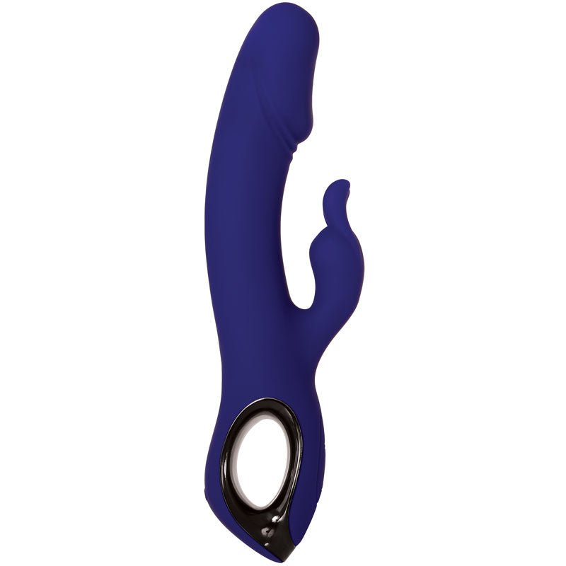 Evolved Bunny Buddy - Blue 22.2 cm USB Rechargeable Rabbit Vibrator - Silk and Sin
