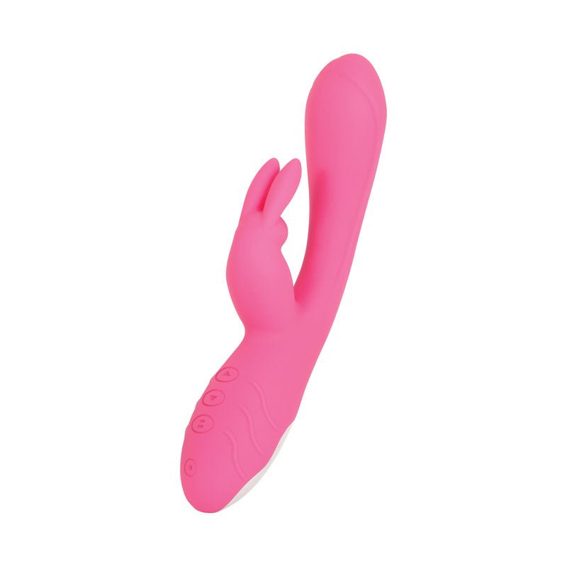 Evolved Bunny Kisses - Pink 20 cm USB Rechargeable Rabbit Vibrator - Silk and Sin