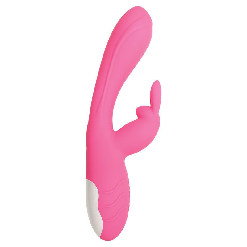 Evolved Bunny Kisses - Pink 20 cm USB Rechargeable Rabbit Vibrator - Silk and Sin