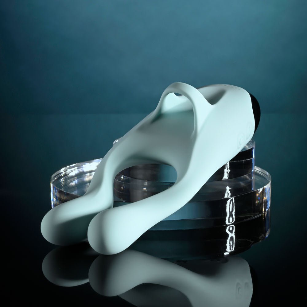 Evolved COUPLES THERAPY - Teal USB Rechargeable Couples Stimulator - Silk and Sin