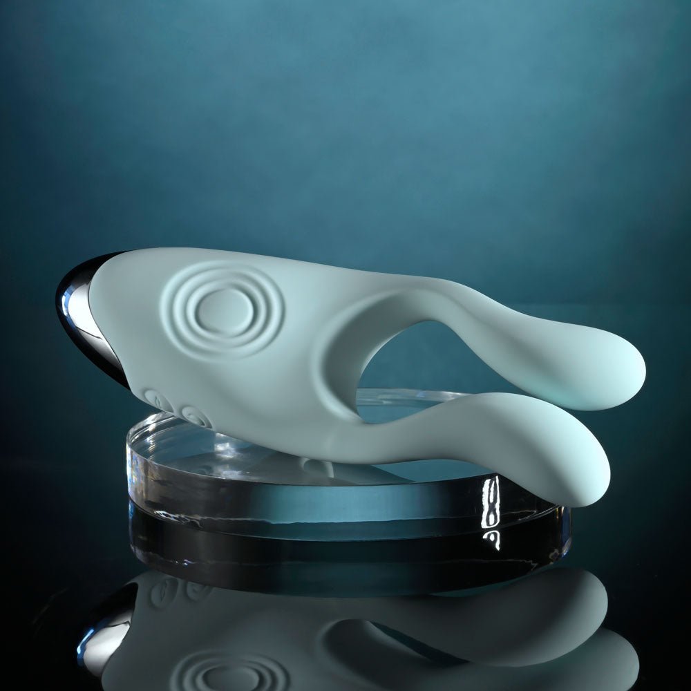 Evolved COUPLES THERAPY - Teal USB Rechargeable Couples Stimulator - Silk and Sin