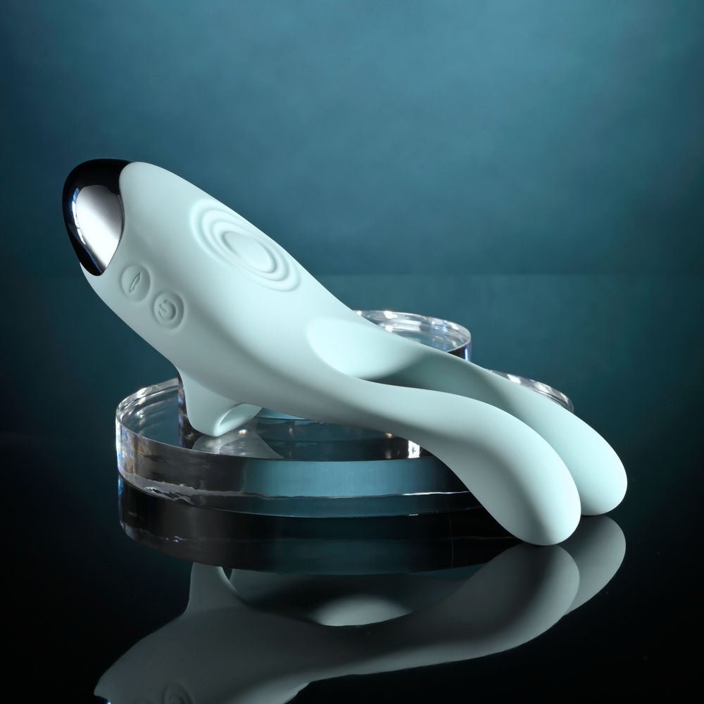 Evolved COUPLES THERAPY - Teal USB Rechargeable Couples Stimulator - Silk and Sin