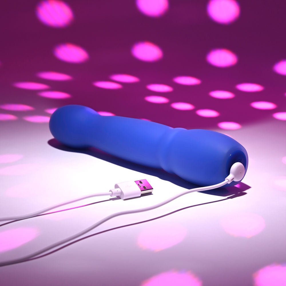 Evolved DISCO DIVA - Blue 20.9 cm USB Rechargeable Light Up Vibrator - Silk and Sin