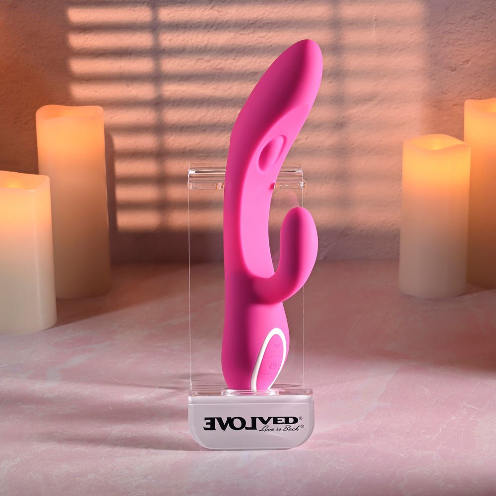 Evolved G-TAPPER - Pink USB Rechargeable Rabbit Vibrator - Silk and Sin