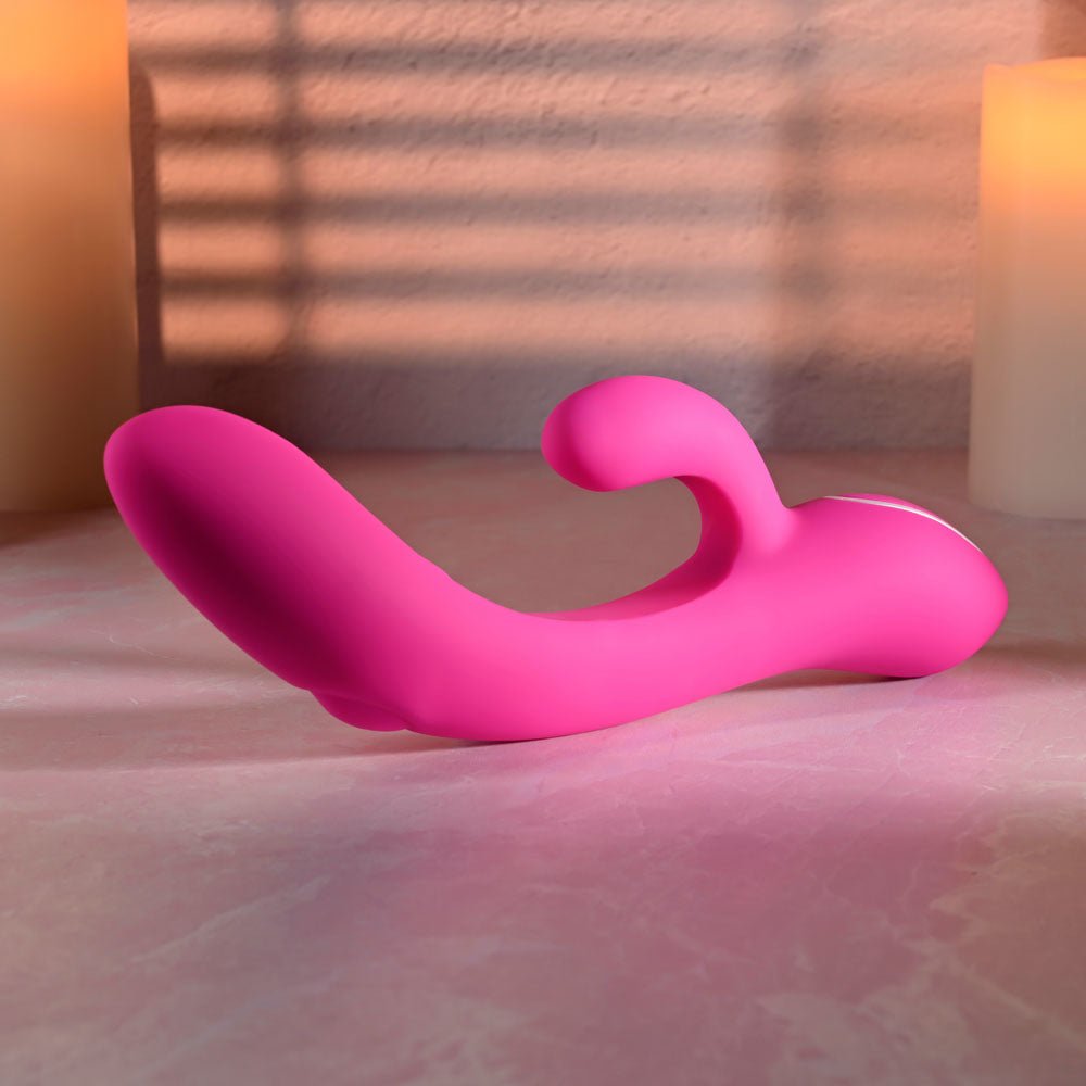 Evolved G-TAPPER - Pink USB Rechargeable Rabbit Vibrator - Silk and Sin