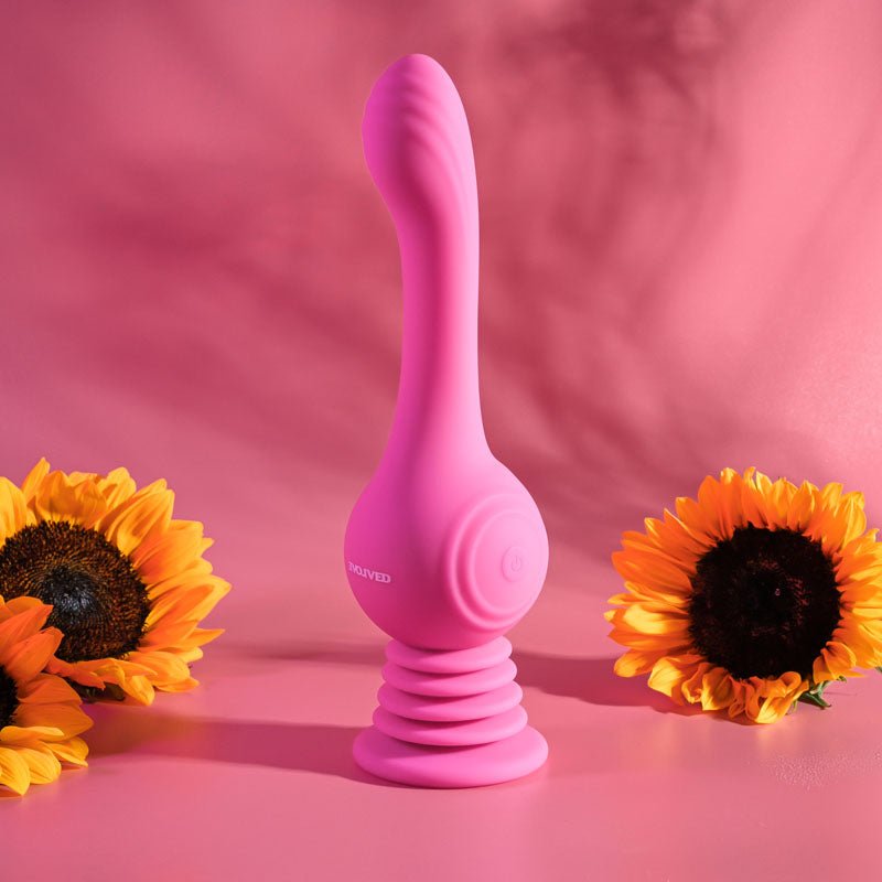 Evolved GYRO VIBE - Pink 24.8 cm USB Rechargeable Super Vibrator - Silk and Sin