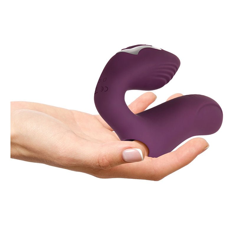 Evolved Helping Hand - Purple USB Rechargeable Dual Finger Stimulator - Silk and Sin