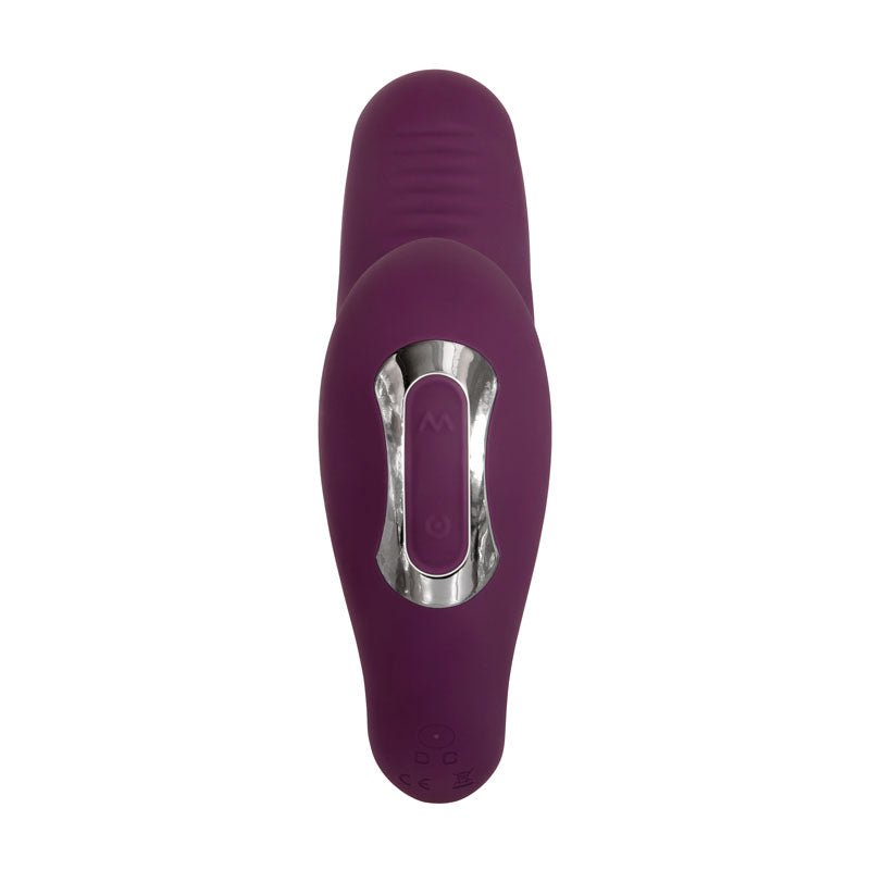 Evolved Helping Hand - Purple USB Rechargeable Dual Finger Stimulator - Silk and Sin
