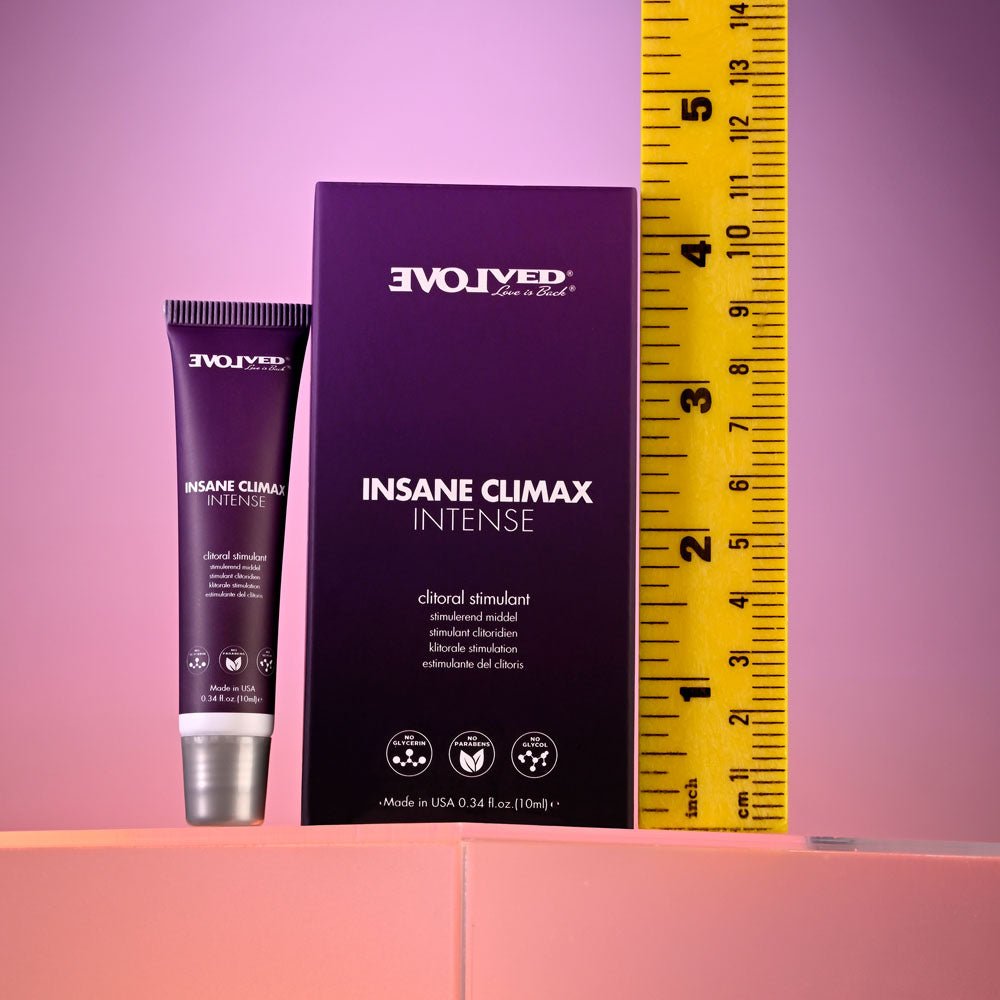 Evolved INSANE CLIMAX - INTENSE - Clitoral Stimulation Gel - 10 ml Tube - Silk and Sin