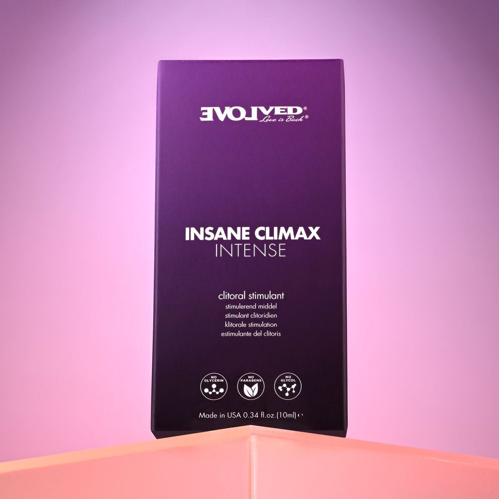 Evolved INSANE CLIMAX - INTENSE - Clitoral Stimulation Gel - 10 ml Tube - Silk and Sin