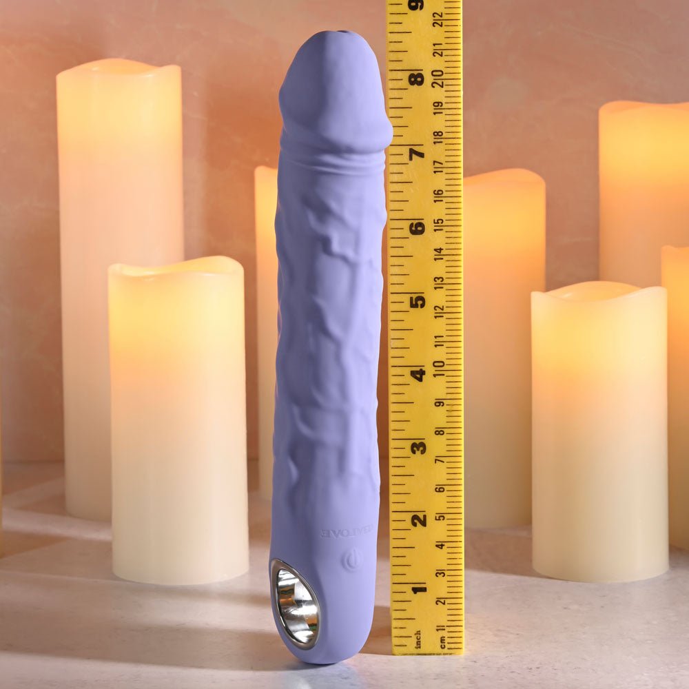 Evolved LARGE PURPLE FANTASY - Purple 21.8 cm USB Rechargeable Vibrator - Silk and Sin