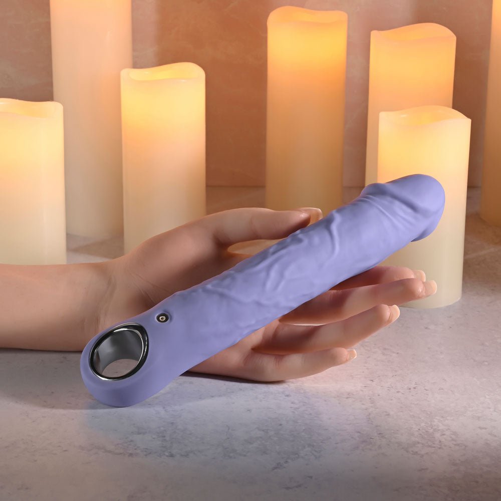 Evolved LARGE PURPLE FANTASY - Purple 21.8 cm USB Rechargeable Vibrator - Silk and Sin