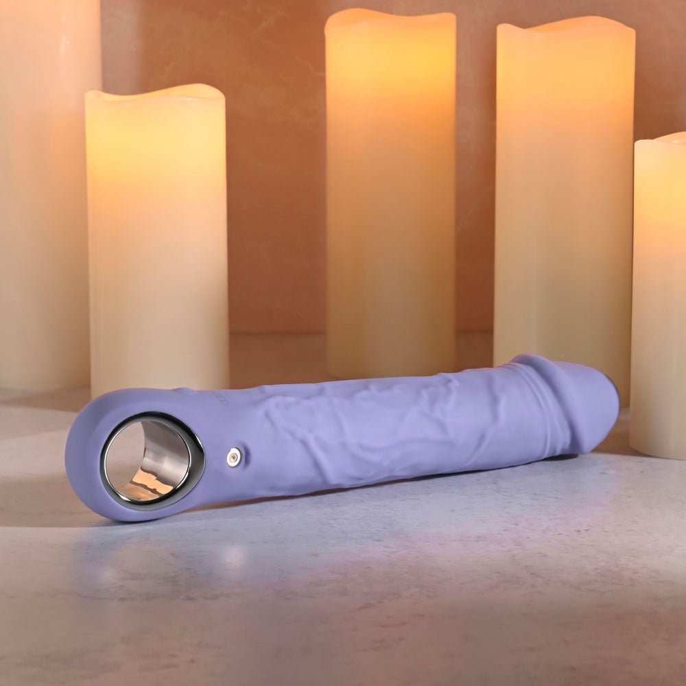 Evolved LARGE PURPLE FANTASY - Purple 21.8 cm USB Rechargeable Vibrator - Silk and Sin