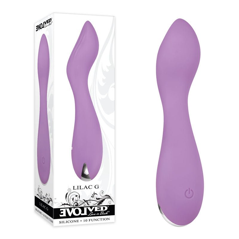 Evolved LILAC G - Lilac 11.5 cm USB Rechargeable Mini Vibrator - Silk and Sin