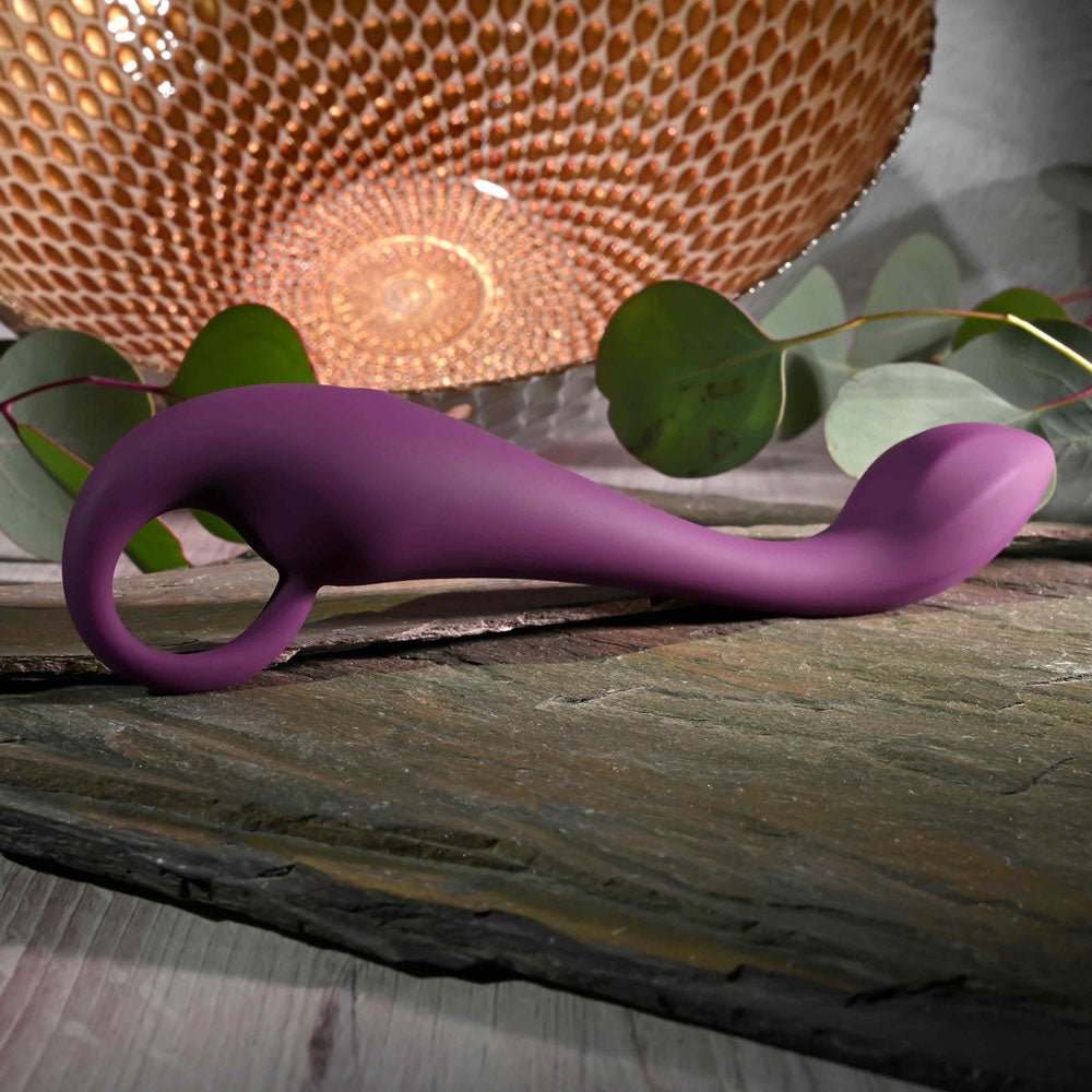 Evolved LOCHNESS G - Purple 19 cm USB Rechargeable Vibrator - Silk and Sin