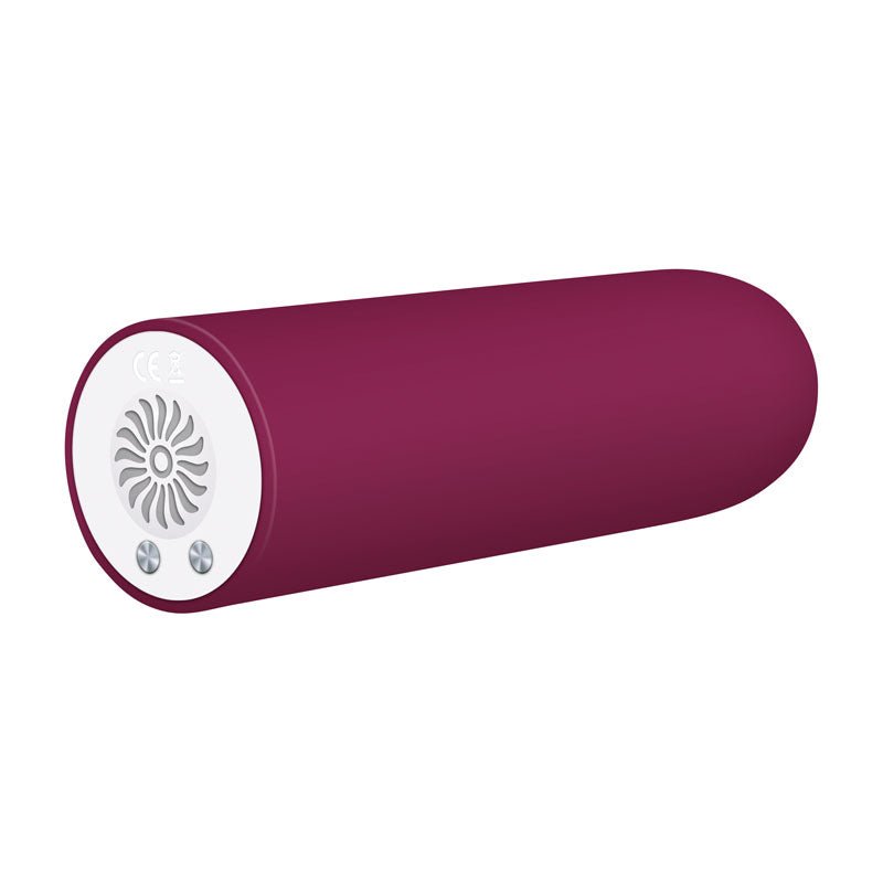 Evolved Mighty Thick - Burgundy Red 9 cm USB Rechargeable Bullet - Silk and Sin