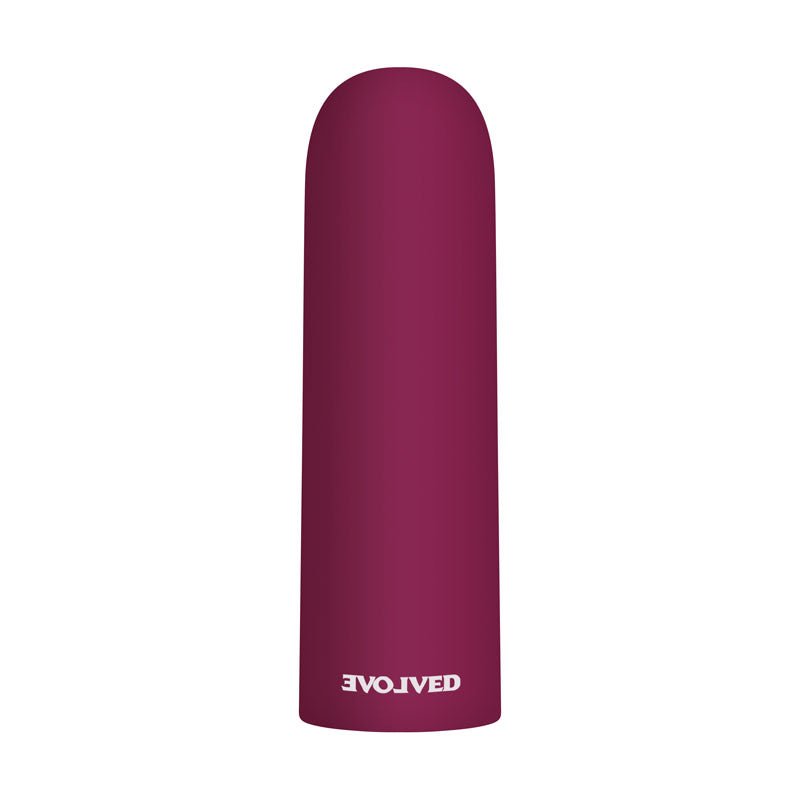 Evolved Mighty Thick - Burgundy Red 9 cm USB Rechargeable Bullet - Silk and Sin