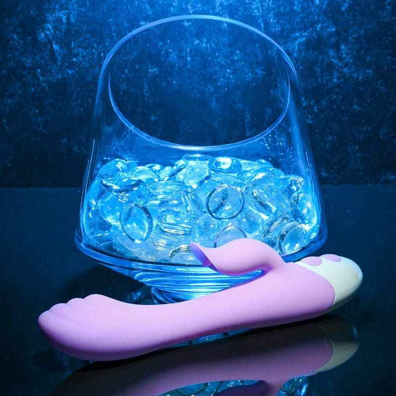 Evolved PLEASING PETAL - Lilac 19.7 cm USB Rechargeable Rabbit Vibrator - Silk and Sin