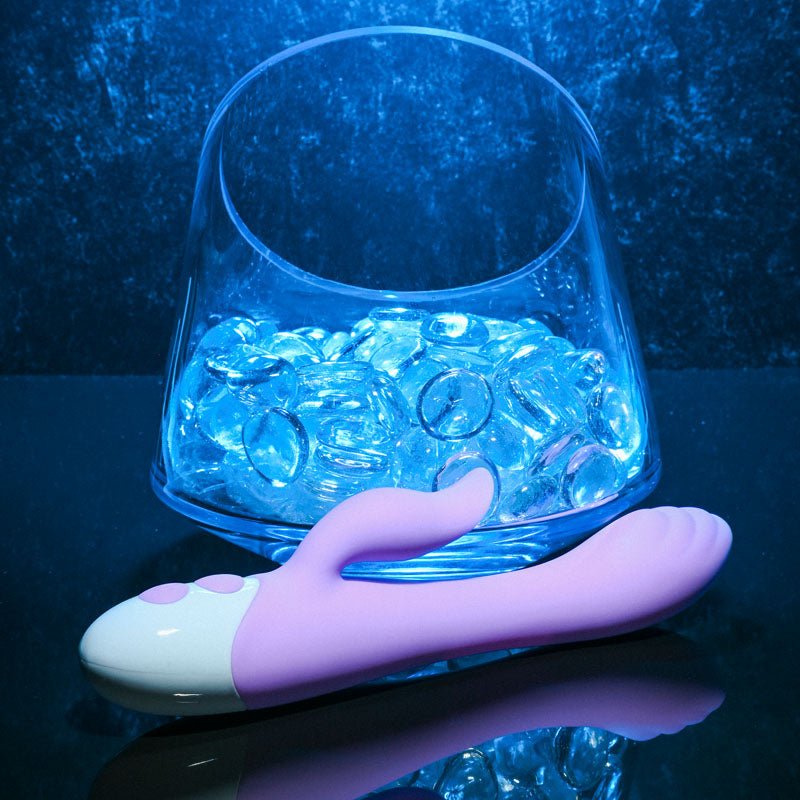 Evolved PLEASING PETAL - Lilac 19.7 cm USB Rechargeable Rabbit Vibrator - Silk and Sin