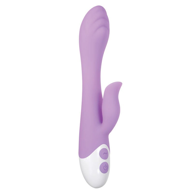 Evolved PLEASING PETAL - Lilac 19.7 cm USB Rechargeable Rabbit Vibrator - Silk and Sin