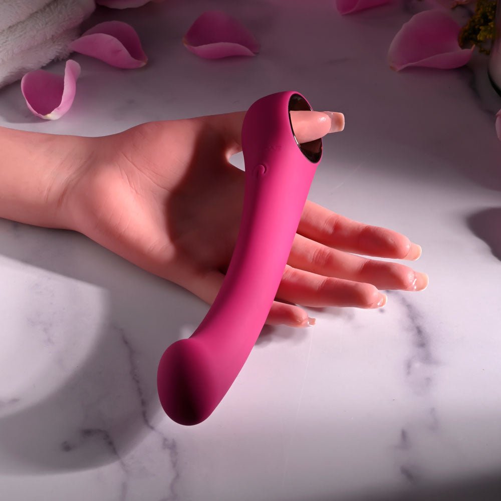 Evolved PLEASURE CURVE - Pink 19 cm USB Rechargeable Vibrator - Silk and Sin