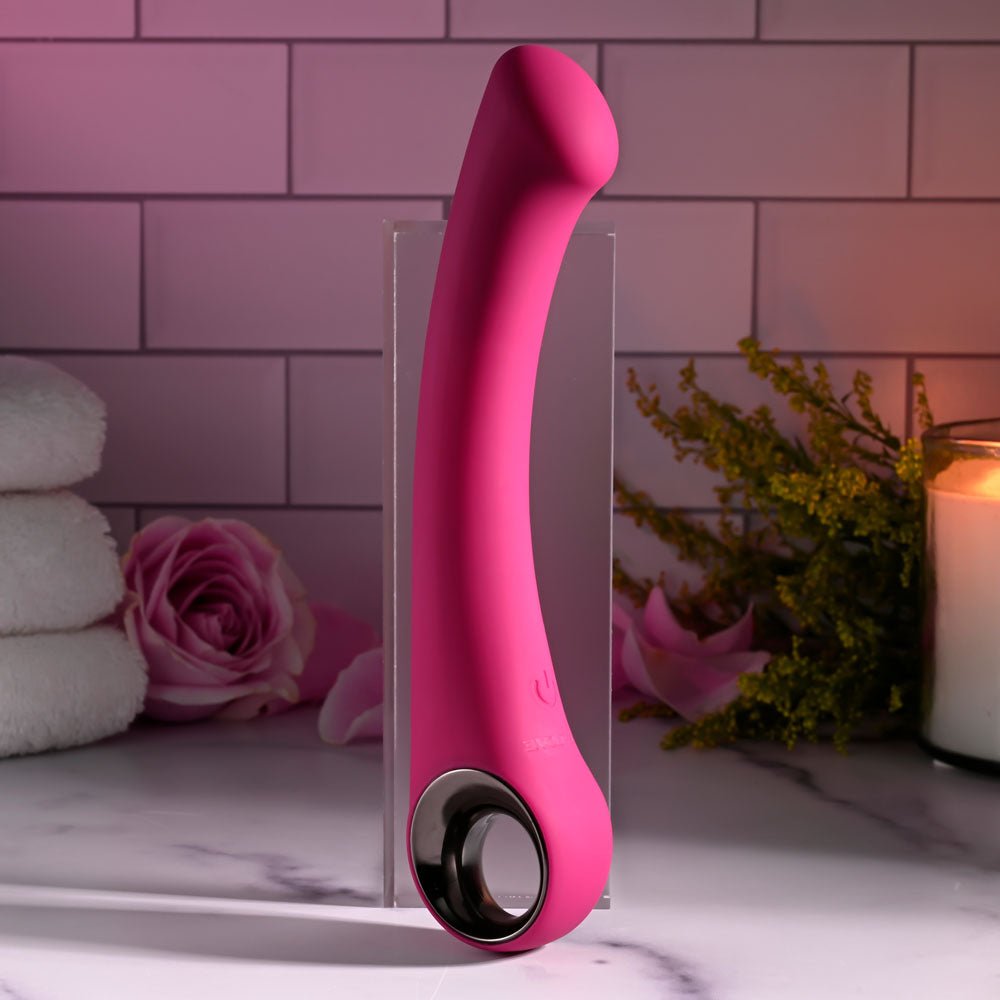 Evolved PLEASURE CURVE - Pink 19 cm USB Rechargeable Vibrator - Silk and Sin