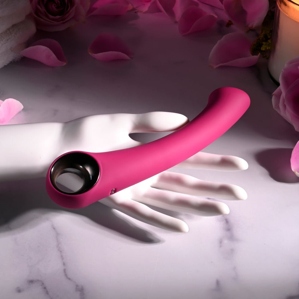 Evolved PLEASURE CURVE - Pink 19 cm USB Rechargeable Vibrator - Silk and Sin