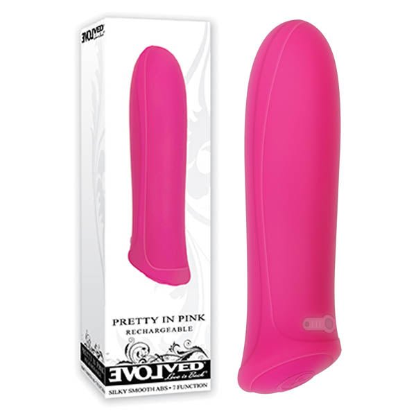 Evolved Pretty In Pink - Pink 8.6 cm (3.4'') USB Rechargeable Bullet - Silk and Sin