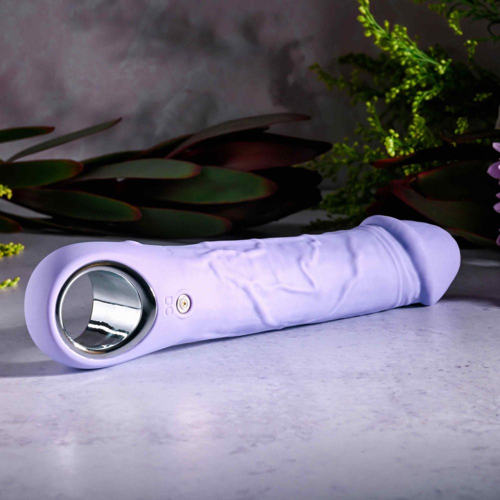 Evolved PURPLE FANTASY - Purple 18.4 cm USB Rechargeable Vibrator - Silk and Sin