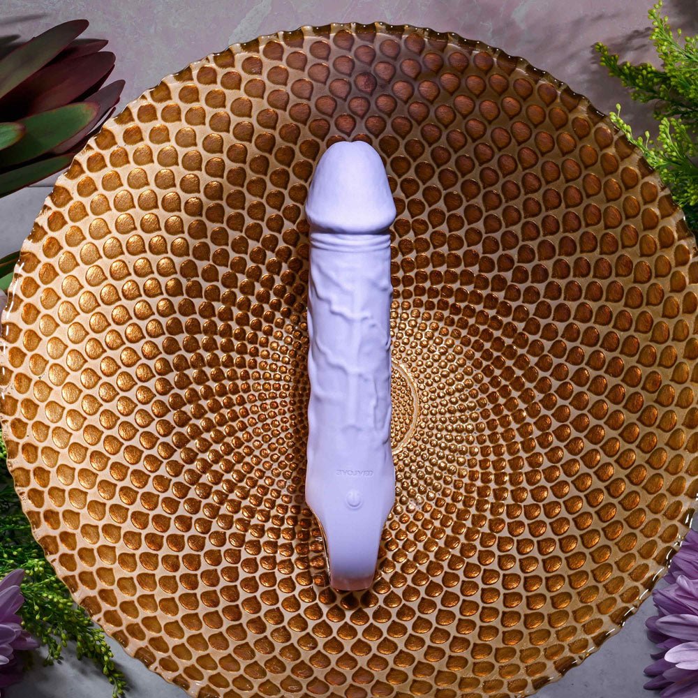 Evolved PURPLE FANTASY - Purple 18.4 cm USB Rechargeable Vibrator - Silk and Sin