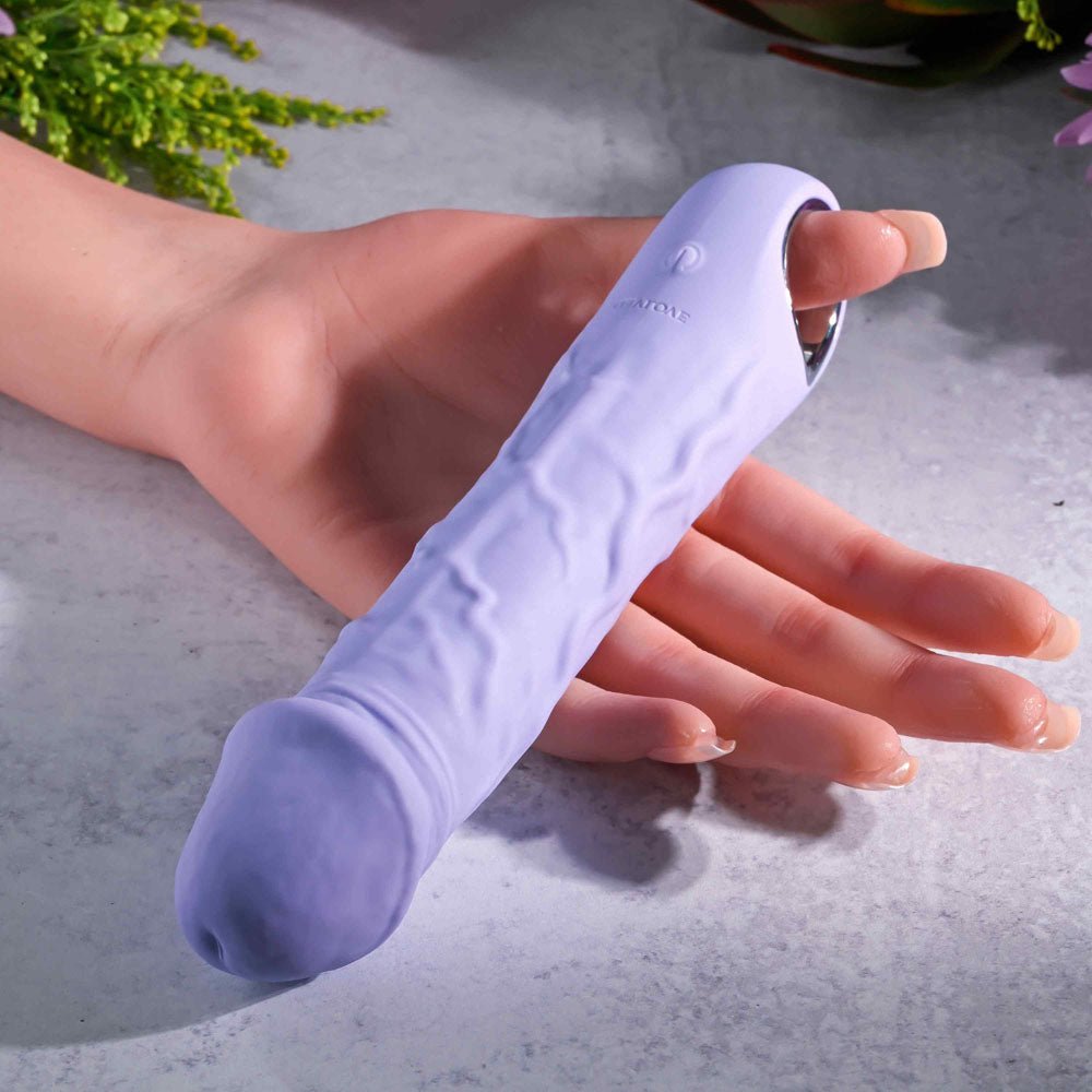 Evolved PURPLE FANTASY - Purple 18.4 cm USB Rechargeable Vibrator - Silk and Sin