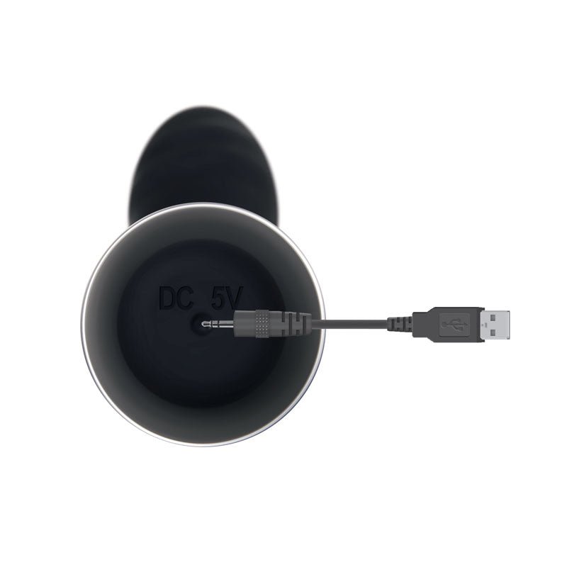 Evolved Skinny G - Black 17.8 cm USB Rechargeable Vibrator - Silk and Sin