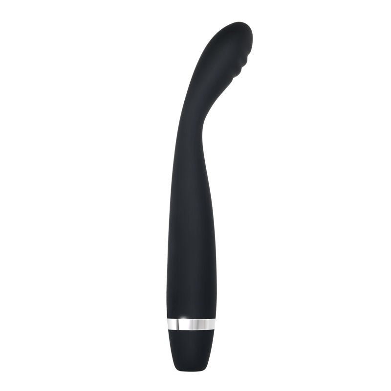 Evolved Skinny G - Black 17.8 cm USB Rechargeable Vibrator - Silk and Sin
