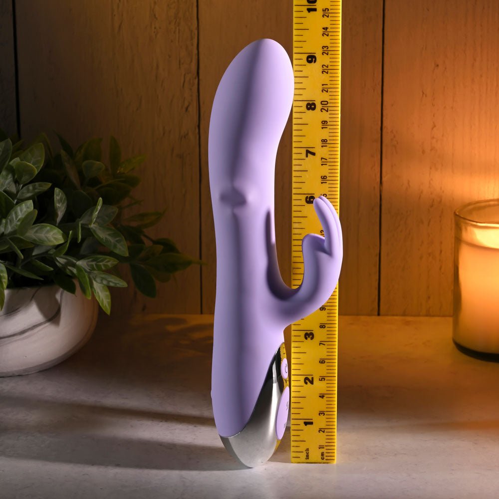 Evolved SPINDERELLA - Purple USB Rechargeable Rabbit Vibrator - Silk and Sin