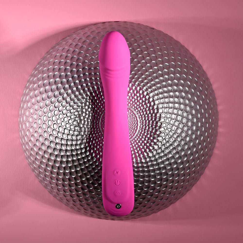 Evolved SUGAR RUSH - Pink 21.6 cm USB Rechargeable Vibrator - Silk and Sin